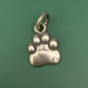 .925 Dog Paw Sterling Silver Jewelry Charm #dog #pet #small paw